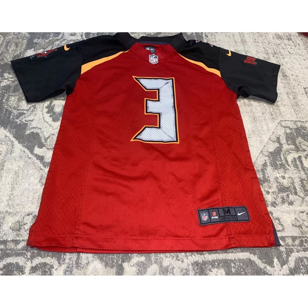 Nike Tampa Bay Bucs Jameis Winston #3 Jersey NFL On Field Bucs Youth M 10/12